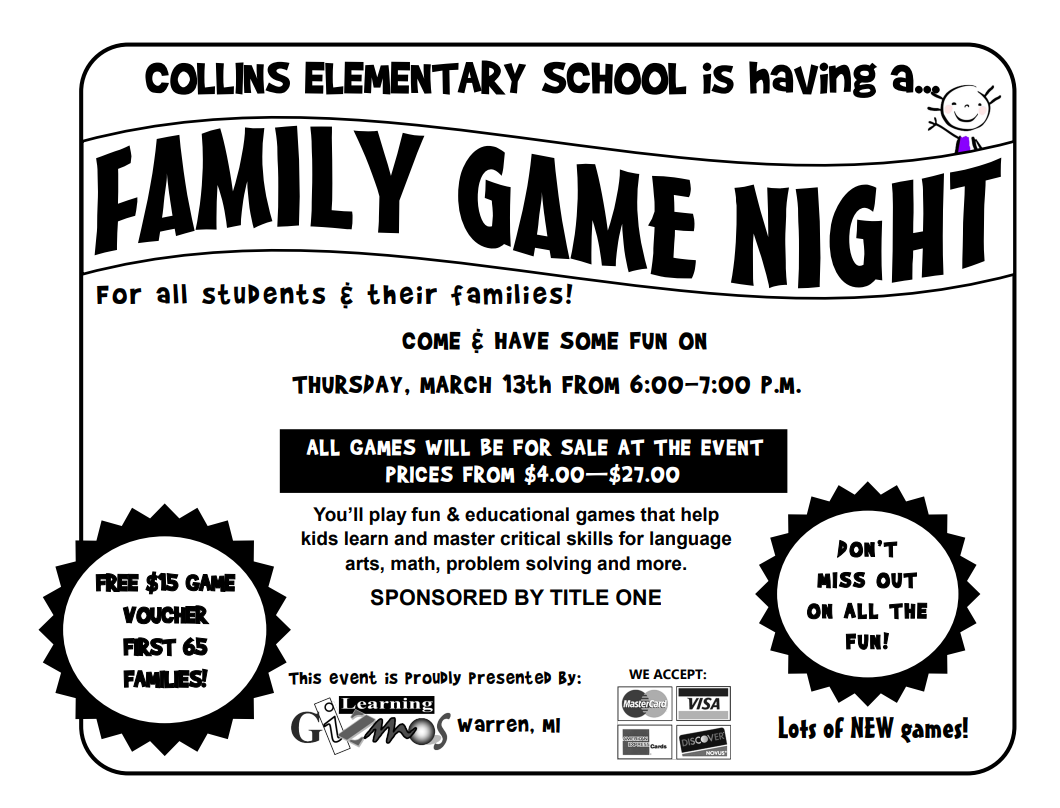 FAMILY GAME NIGHT POSTER